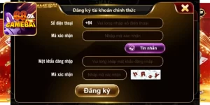 Các bước đăng ký tại 68 game bai