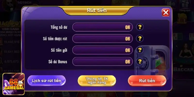 Lý do rút tiền 68 game bài thất bại